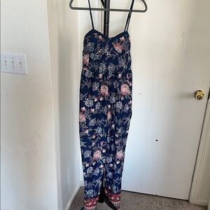 Band of Gypsies Navy Boho Jumpsuit